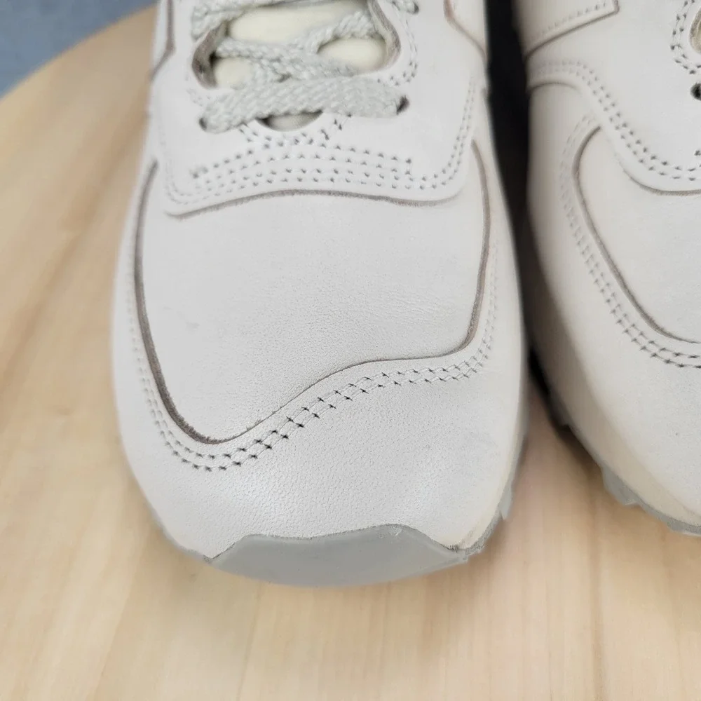 New Balance 576 Made‎ in England Mens 7.5 Off White Leather Sneakers OU576OW